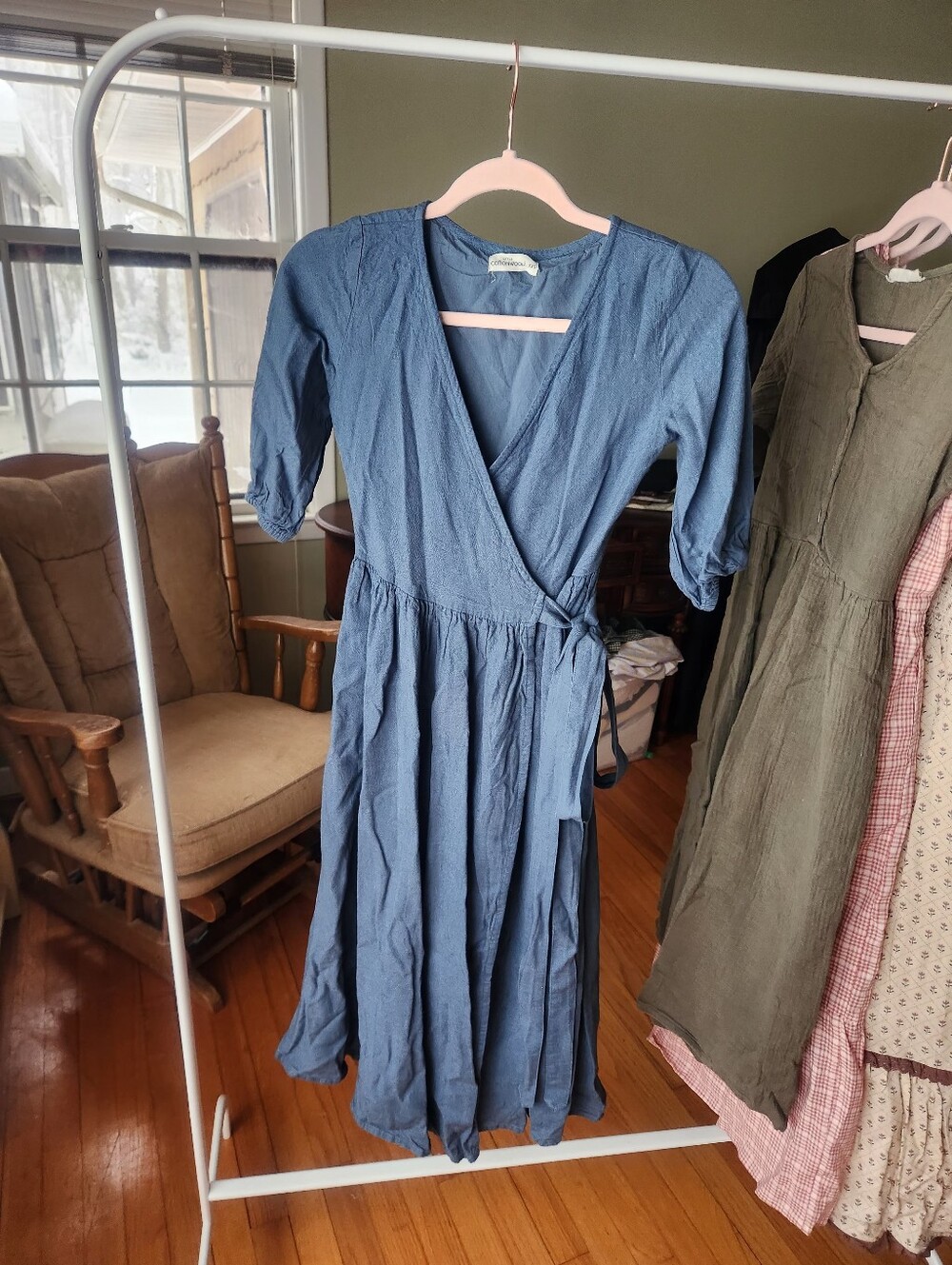 Astrid Blue True Wrap Dress